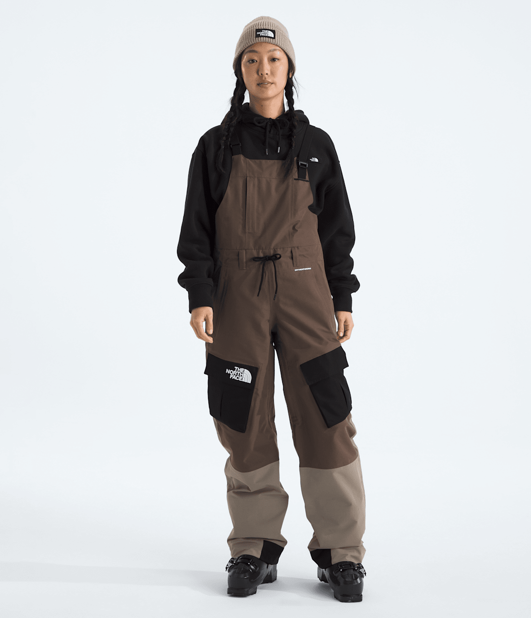 Women’s Dragline Bibs - TNF Black/Smokey Brown