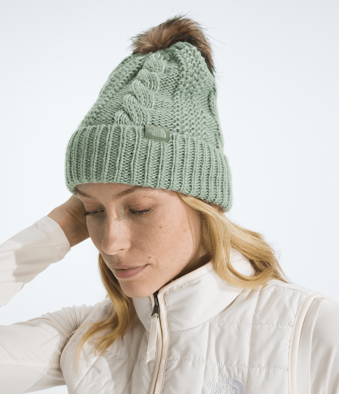 Women’s Oh Mega Fur Pom Beanie - Slate Moss