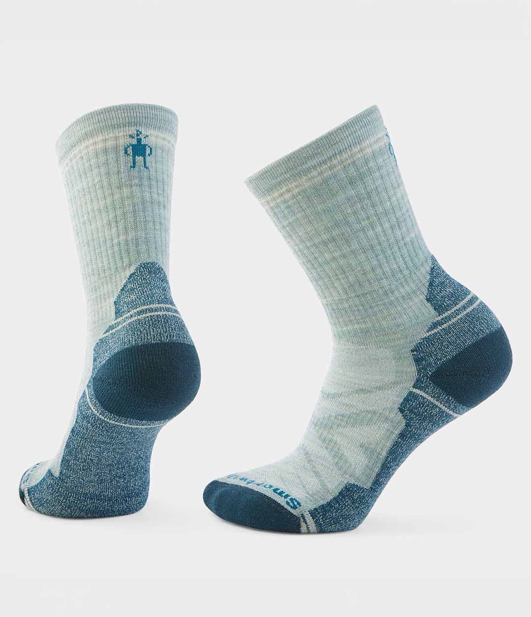 TNF X Smartwool Women's HIKE Light Cushion Crew Socks - FROSTY GREEN