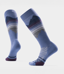 TNF X Smartwool Women's Ski Targeted Cushion Pattern OTC Socks - NIGHTFALL BLUE
