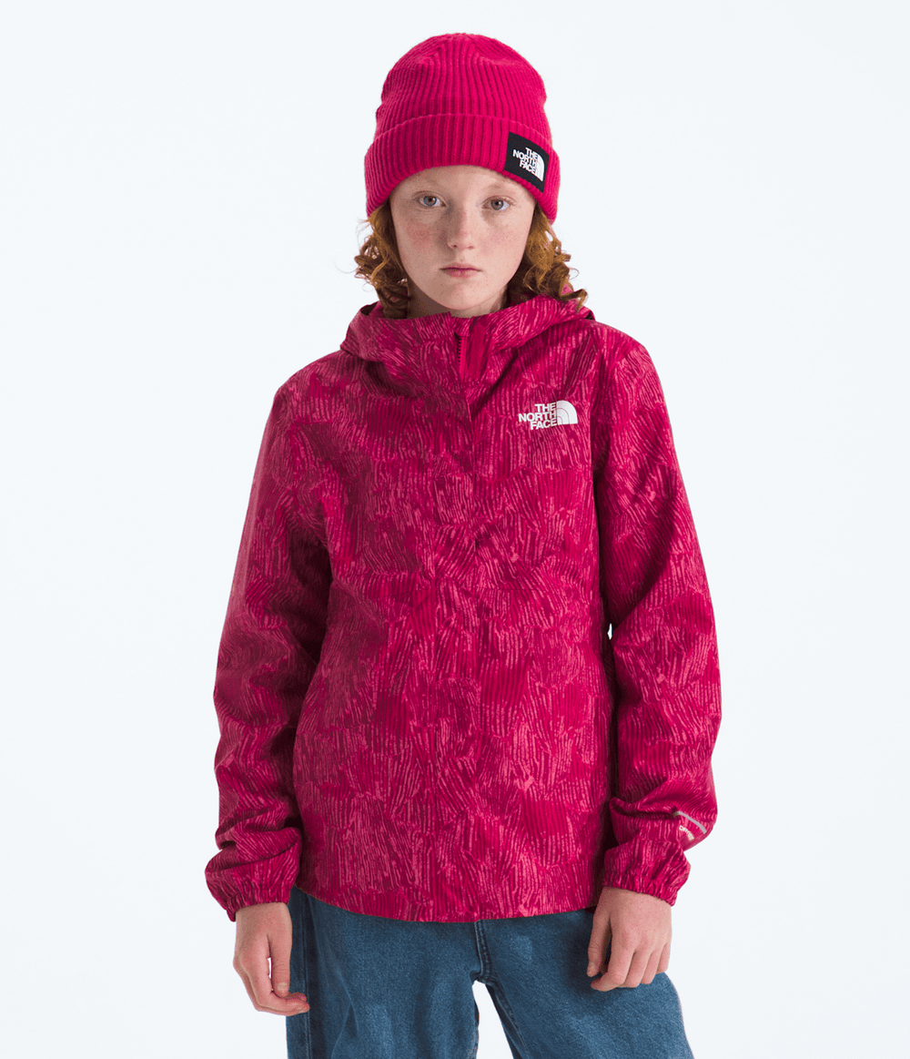 Girls’ Antora Rain Jacket—Print - Lali Guran Regenerative