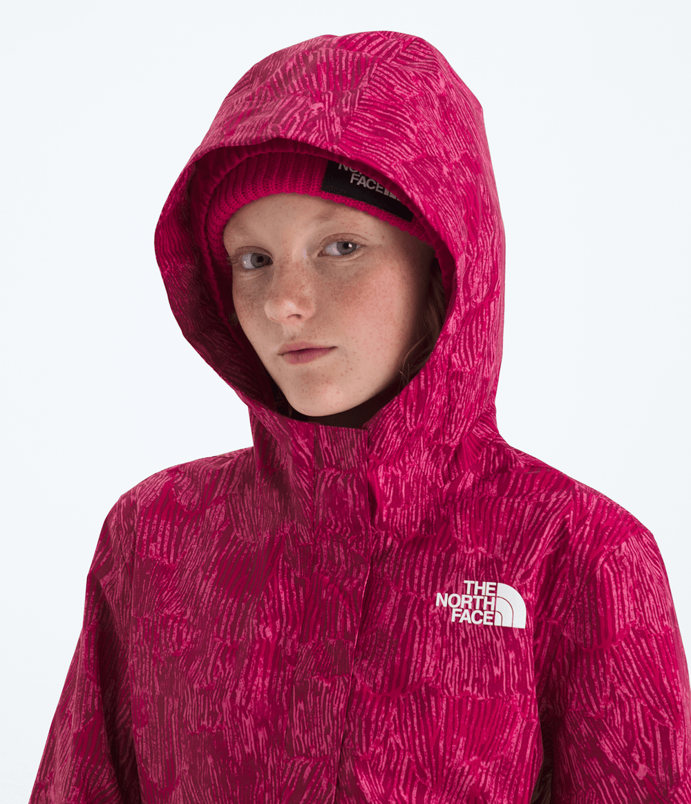 Girls’ Antora Rain Jacket—Print - Lali Guran Regenerative