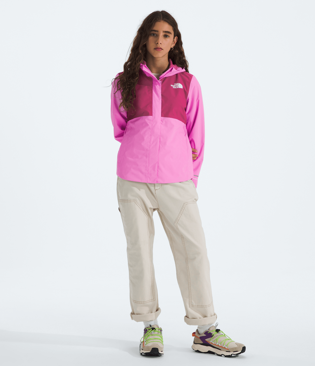 Girls’ Antora Rain Jacket - Violet Crocus-Fuchsia Flash