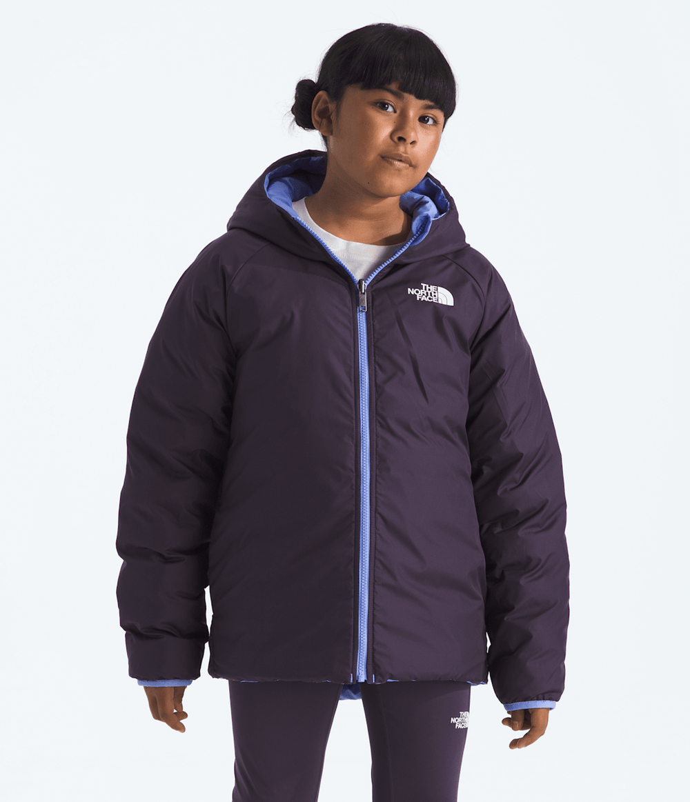 Girls’ Reversible Perrito Hooded Jacket - Periwinkle Glow/Endless Dusk