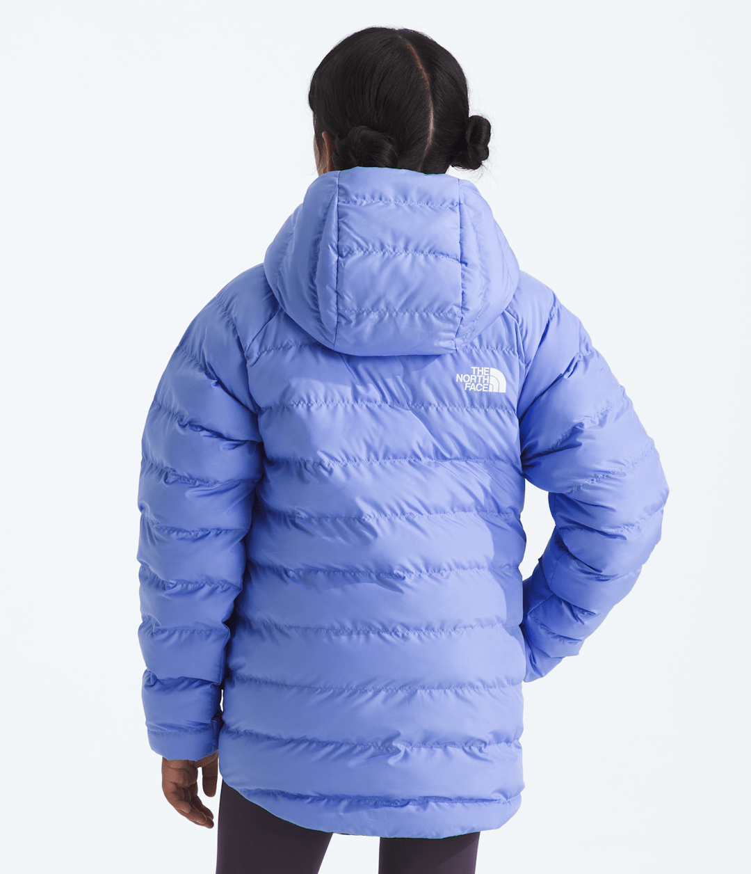 Girls’ Reversible Perrito Hooded Jacket - Periwinkle Glow/Endless Dusk