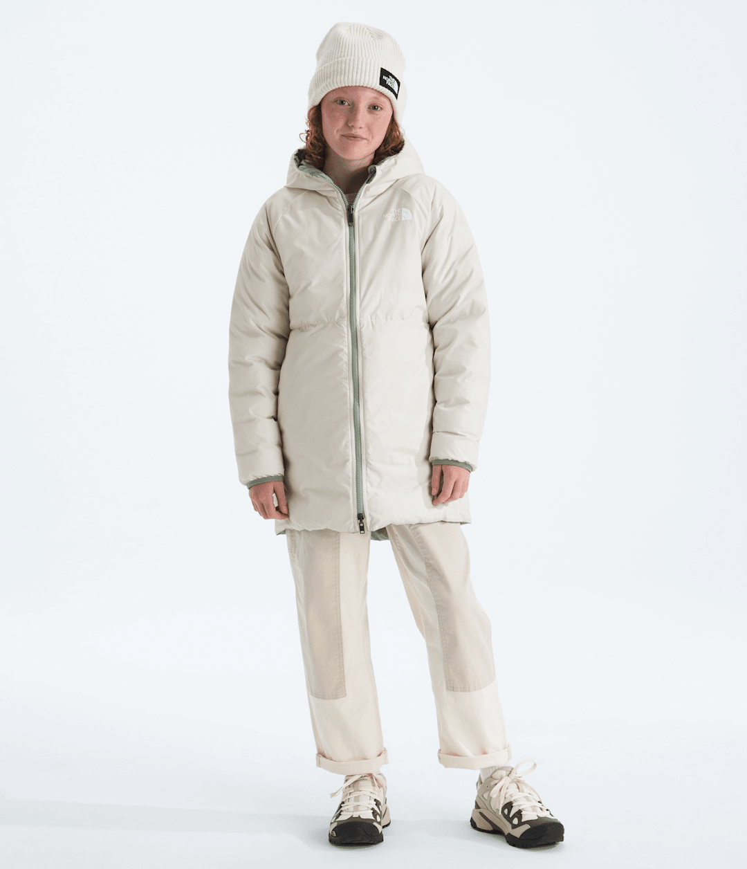 Girls’ Reversible Perrito Parka - Slate Moss