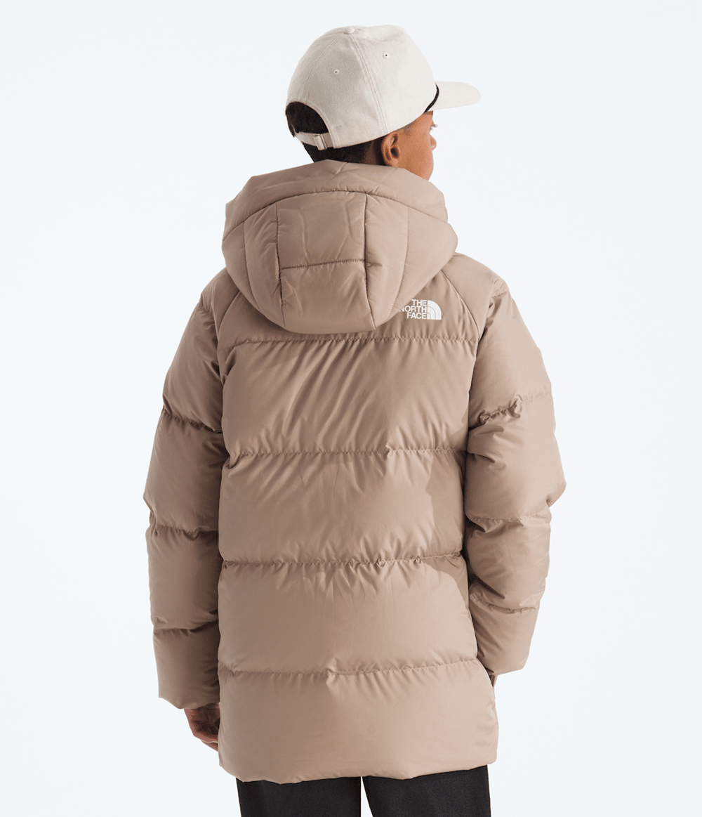 Boys’ & Girls’ North Down Fleece-Lined Short Parka - Mushroom Grey