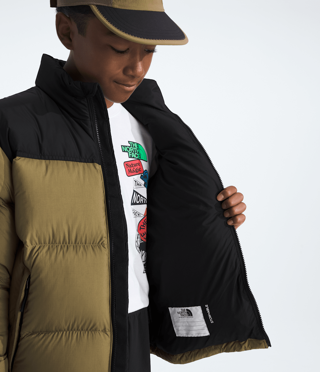 Boys’ & Girls’ 1996 Retro Nuptse Jacket - Cedar