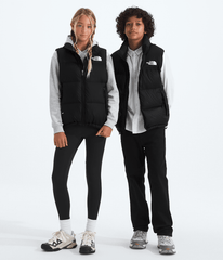 Boys’ & Girls’ 1996 Retro Nuptse Vest - TNF Black/TNF Black/Recycled down