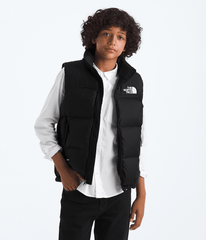 Boys’ & Girls’ 1996 Retro Nuptse Vest - TNF Black/TNF Black/Recycled down