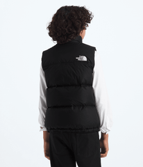 Boys’ & Girls’ 1996 Retro Nuptse Vest - TNF Black/TNF Black/Recycled down