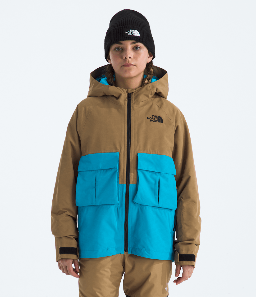 Boys’ & Girls’ Dragline Jacket - Utility Brown/Meridian Blue