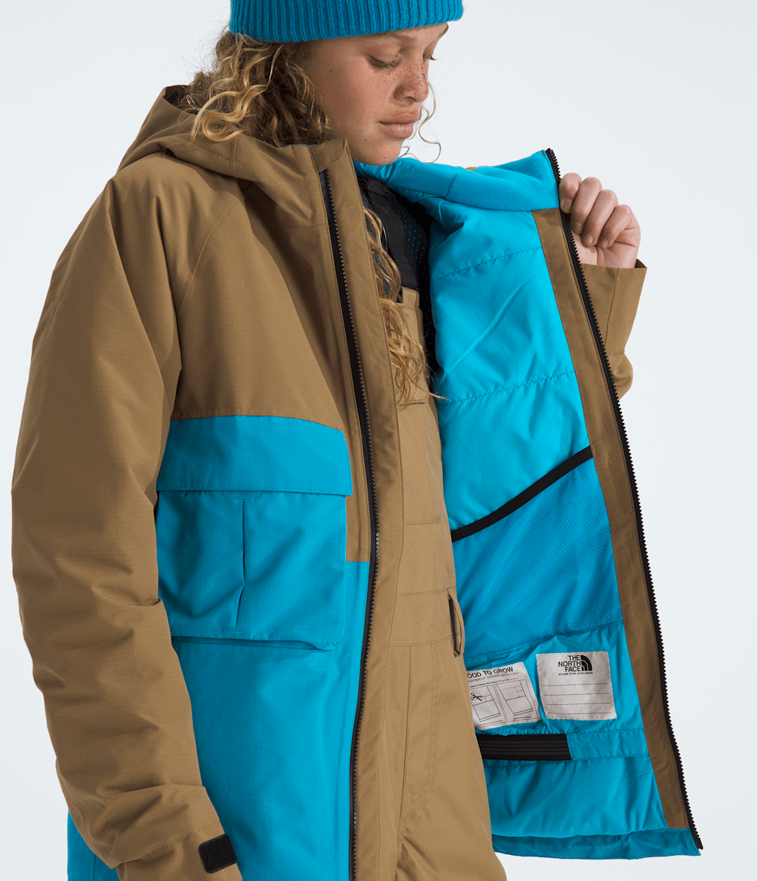 Boys’ & Girls’ Dragline Jacket - Utility Brown/Meridian Blue
