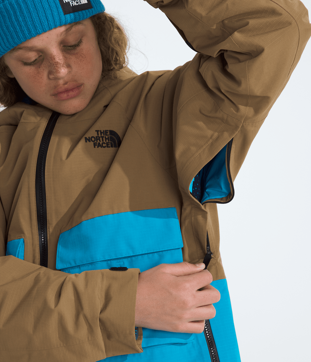 Boys’ & Girls’ Dragline Jacket - Utility Brown/Meridian Blue