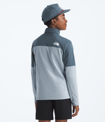 Boys’ & Girls’ Hike Mid Layer Full-Zip - Frost Grey-Granite Grey