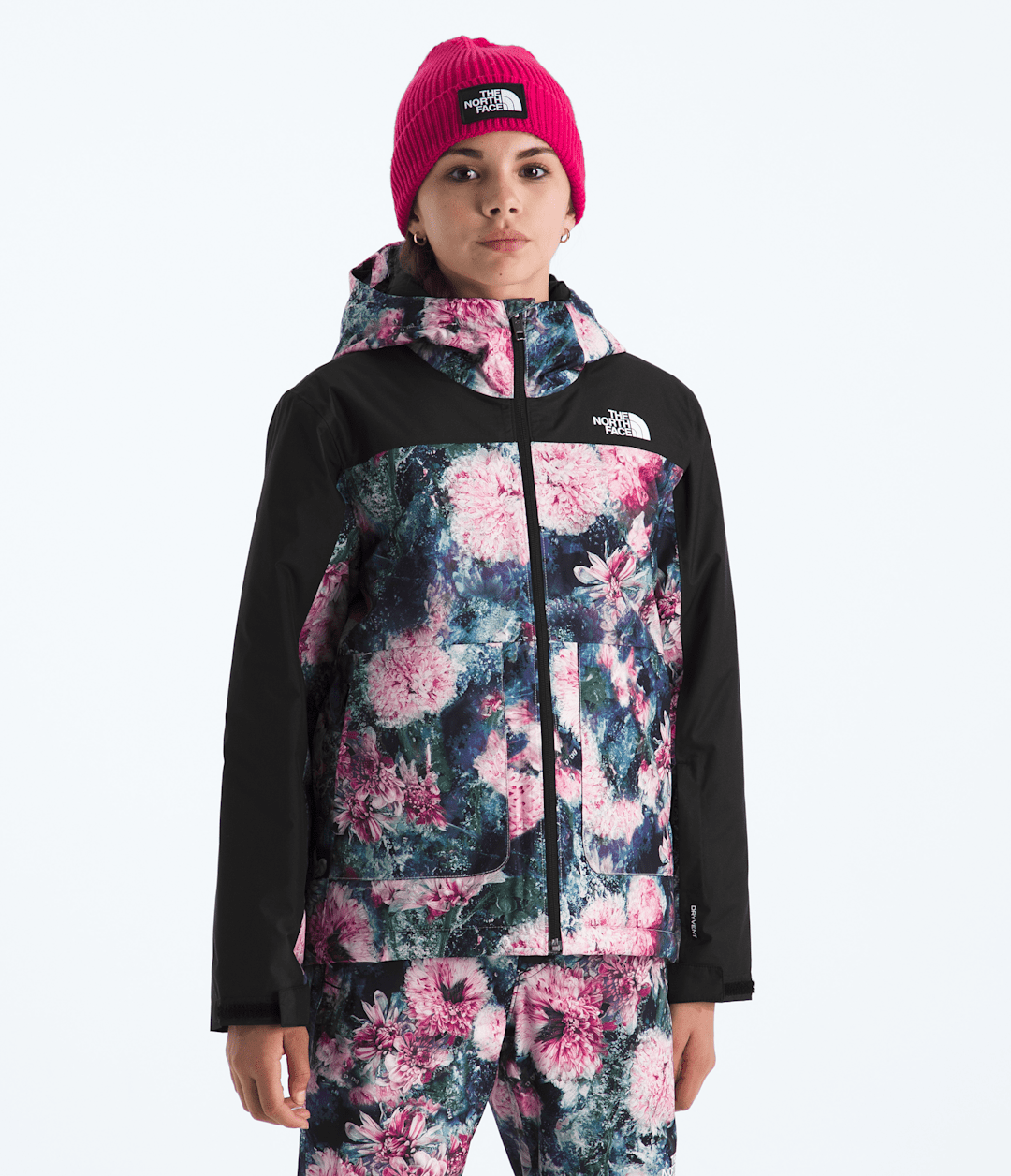 Girls’ Freedom Insulated Jacket—Print - Pale Blossom Frozen Floral Print