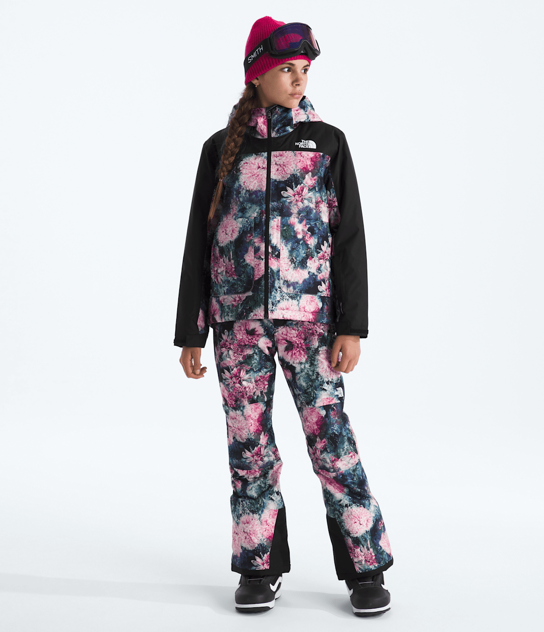 Girls’ Freedom Insulated Jacket—Print - Pale Blossom Frozen Floral Print