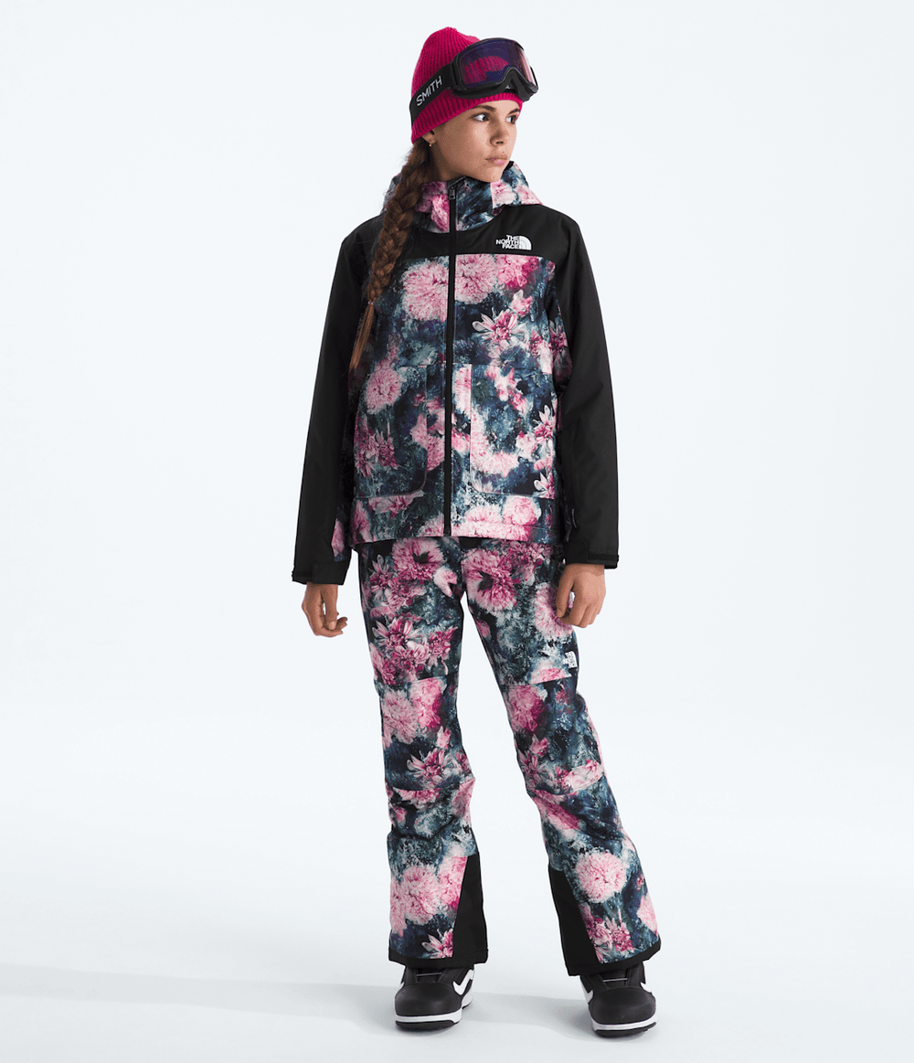Girls’ Freedom Insulated Jacket—Print - Pale Blossom Frozen Floral Print