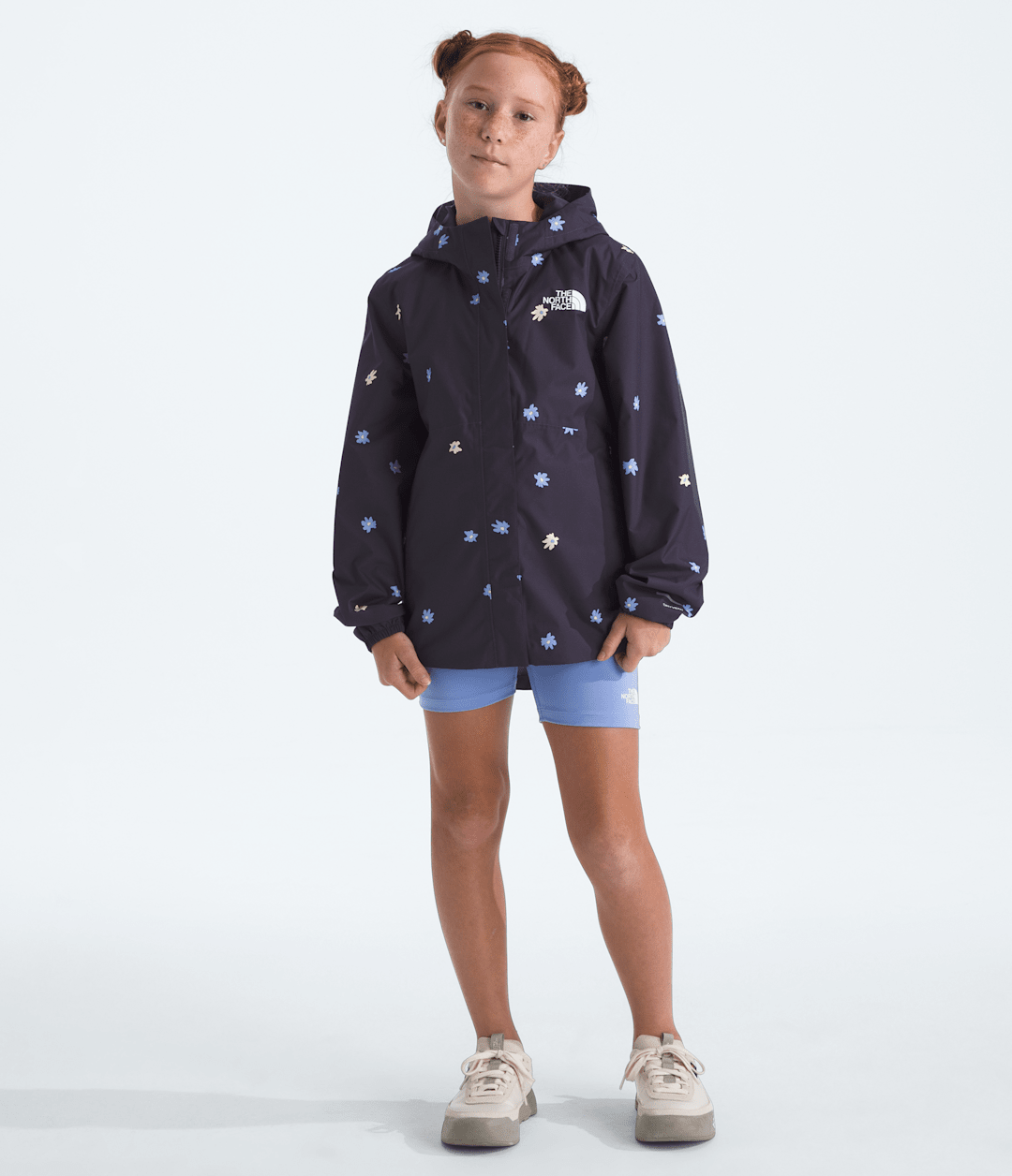 Girls’ Antora Rain Jacket—Print - Endless Dusk Simple Flower
