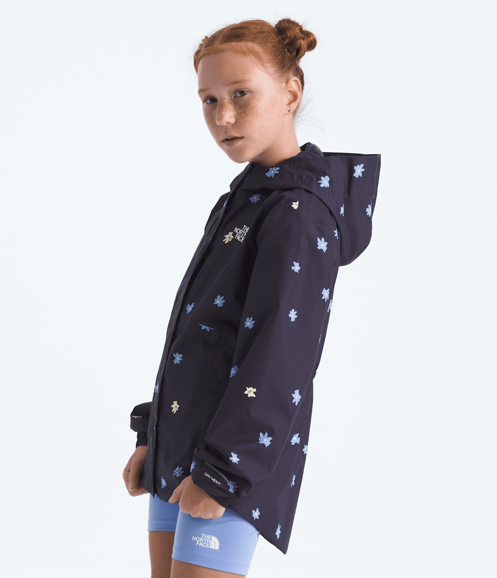 Girls’ Antora Rain Jacket—Print - Endless Dusk Simple Flower