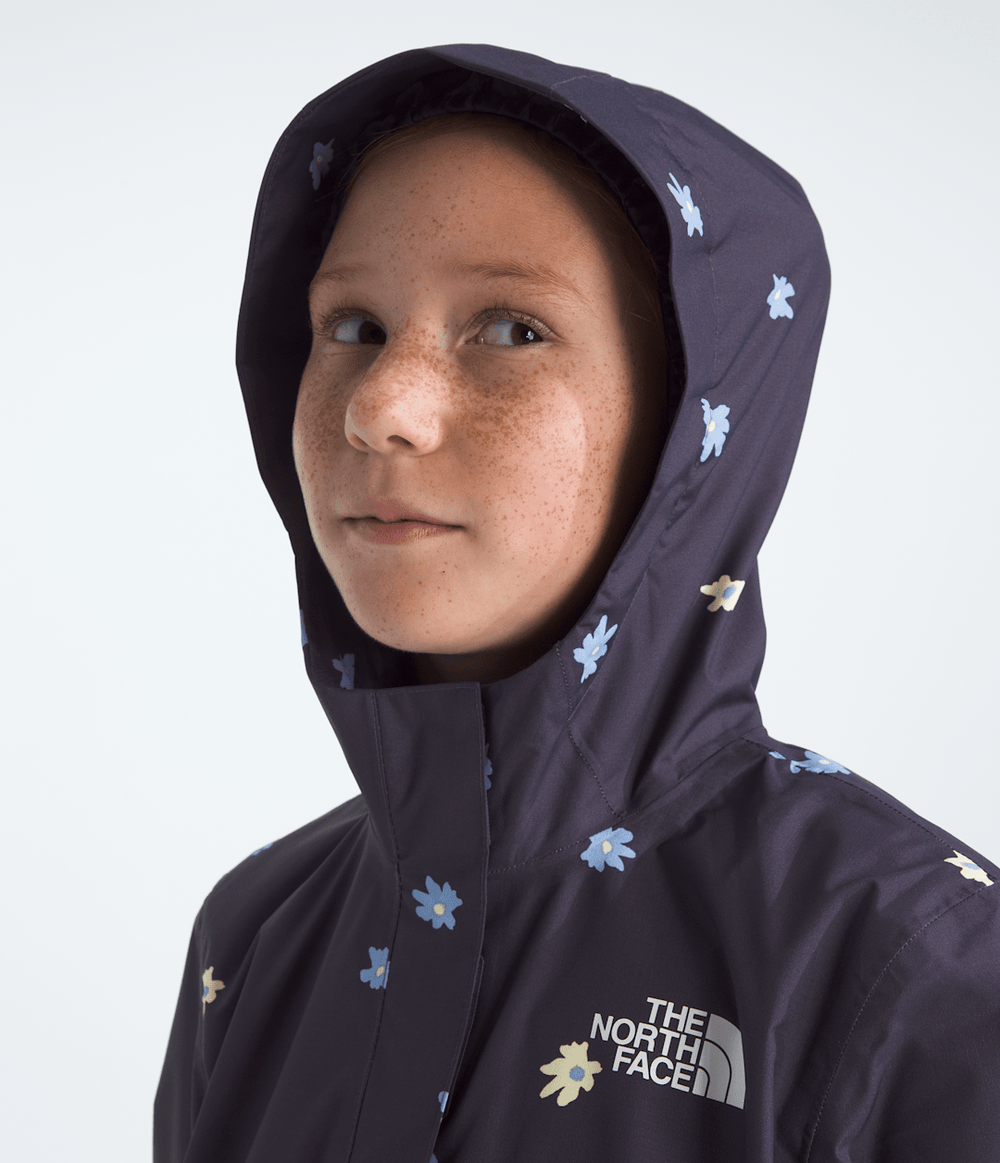 Girls’ Antora Rain Jacket—Print - Endless Dusk Simple Flower