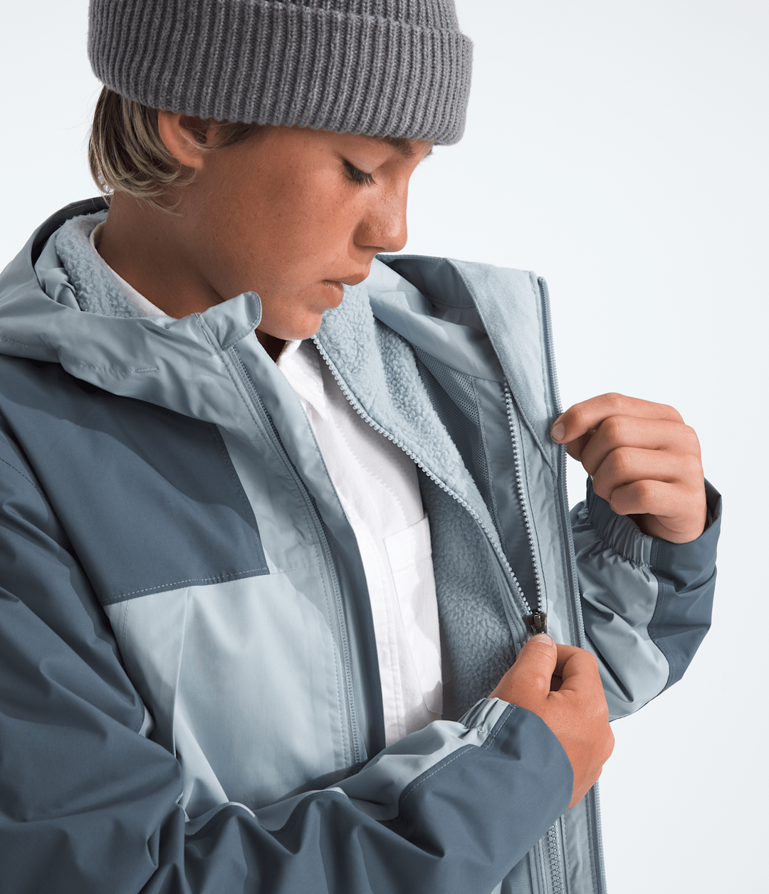 Boys’ & Girls’ Antora Triclimate™ - Frost Grey-Granite Grey