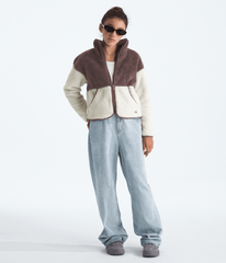 Girls’ Cabin Fleece Full-Zip Jacket - Tawny Quartz/White Dune