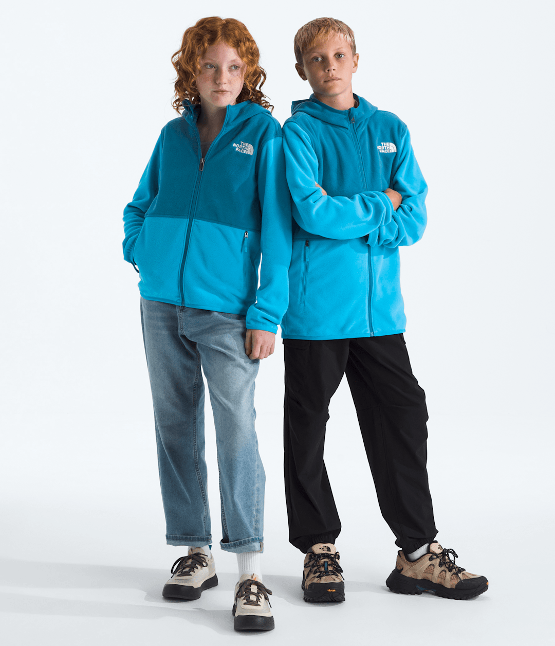 Boys’ & Girls’ Glacier Full-Zip Hoodie - Meridian Blue/Dusk Blue