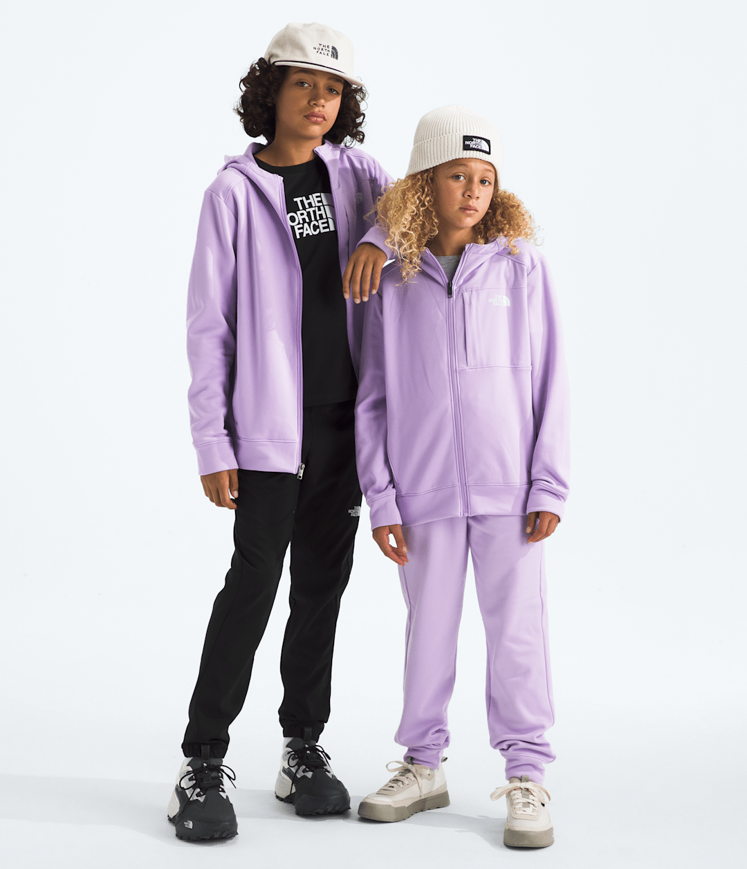 Boys’ & Girls’ TNF™ Performance Fleece Full-Zip Hooded Jacket - Lite Lilac