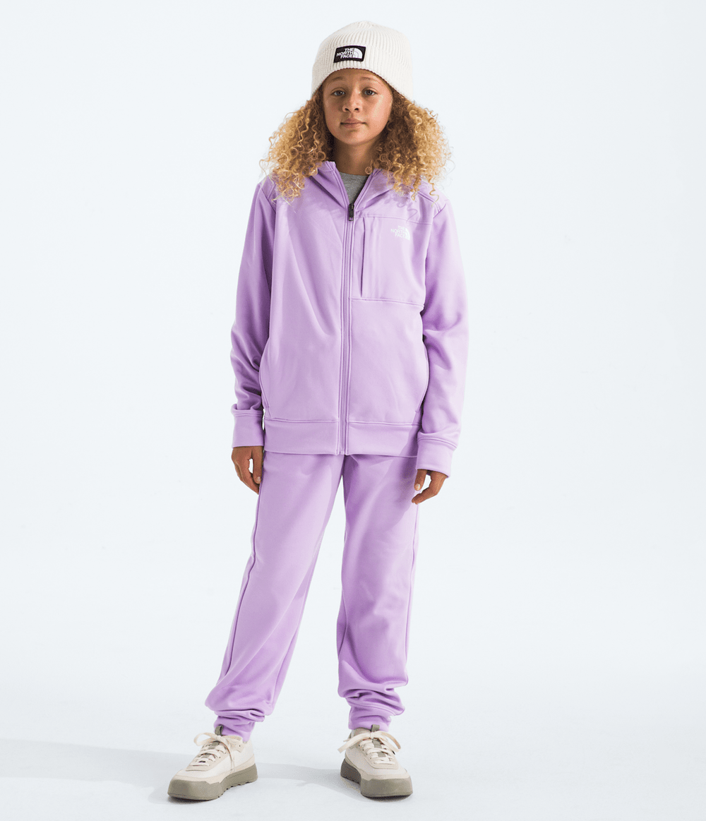 Boys’ & Girls’ TNF™ Performance Fleece Full-Zip Hooded Jacket - Lite Lilac