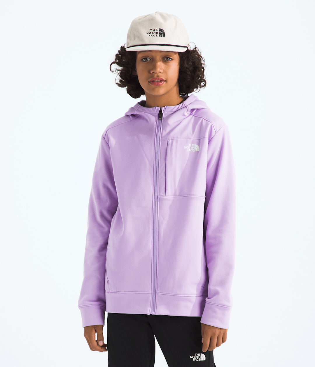 Boys’ & Girls’ TNF™ Performance Fleece Full-Zip Hooded Jacket - Lite Lilac