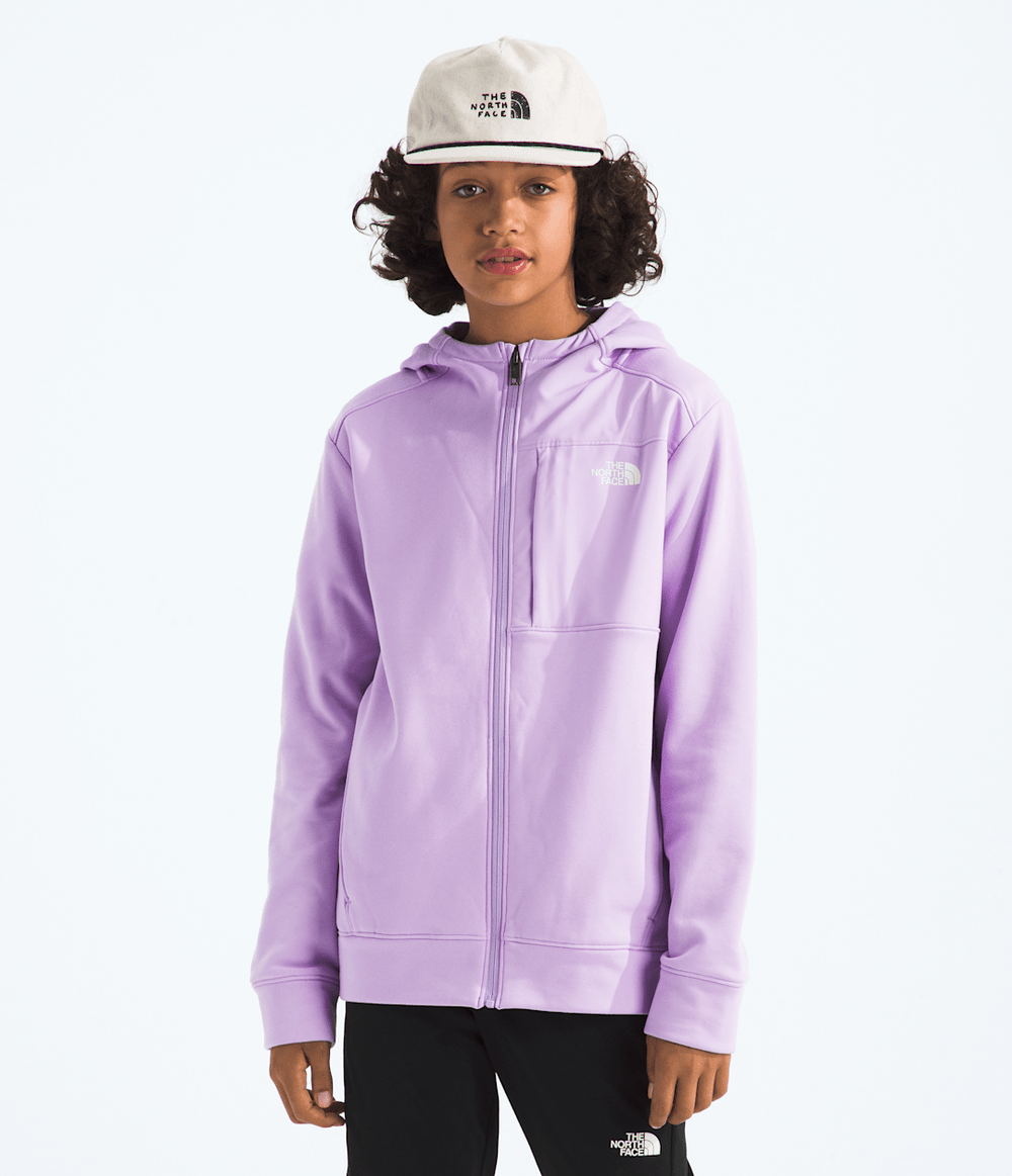 Boys’ & Girls’ TNF™ Performance Fleece Full-Zip Hooded Jacket - Lite Lilac