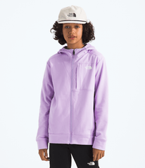 Boys’ & Girls’ TNF™ Performance Fleece Full-Zip Hooded Jacket - Lite Lilac