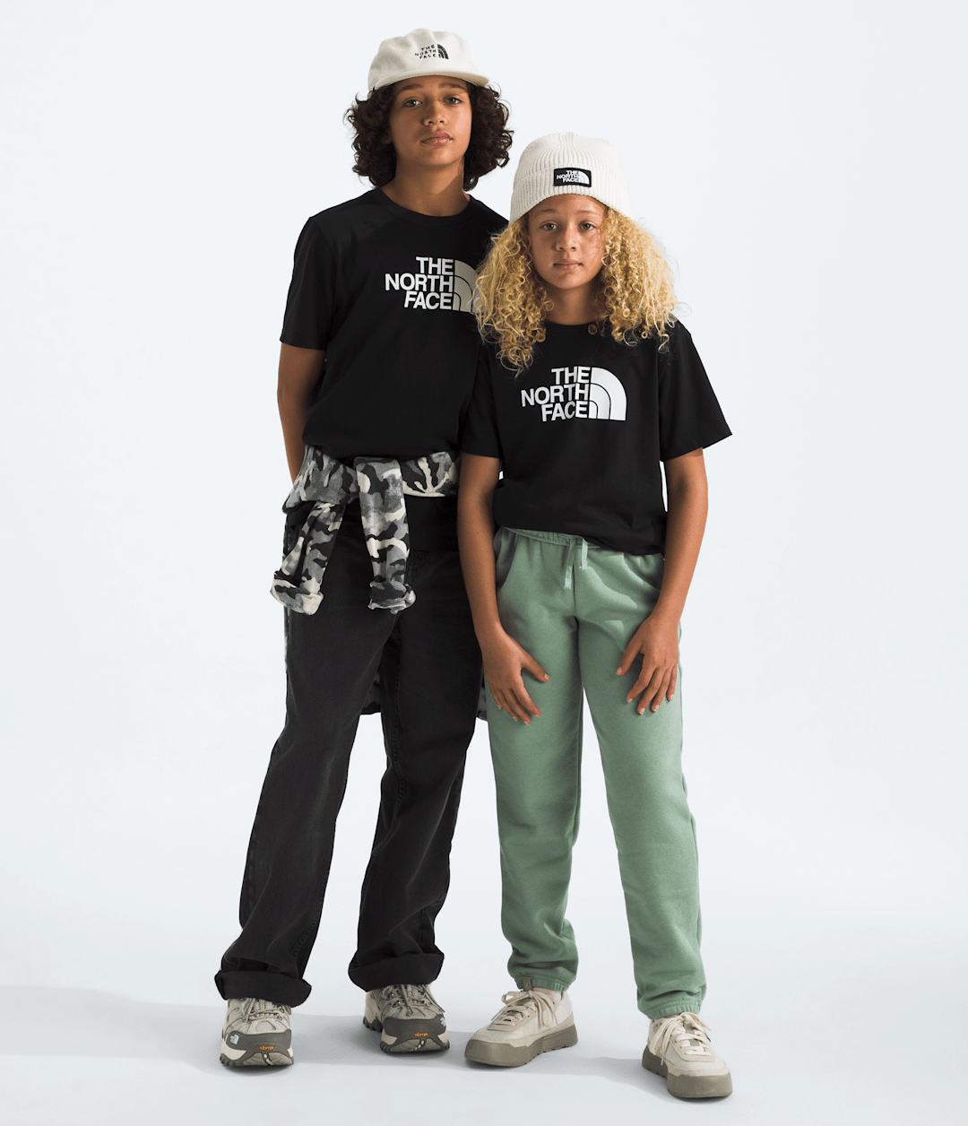 Boys’ & Girls’ Evolution Half Dome Short-Sleeve Tee - TNF Black