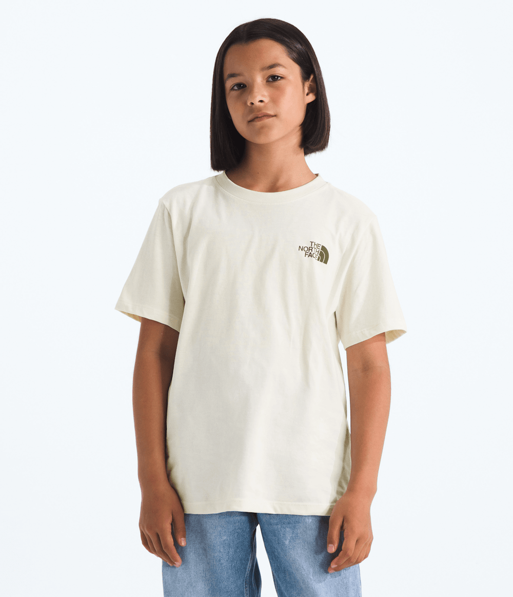 Boys’ & Girls’ Evolution Disconnect Short-Sleeve Tee—Graphic - White Dune