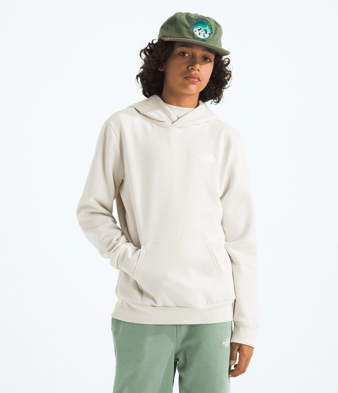 Boys’ & Girls’ Evolution Box NSE Pullover Hoodie—Graphic - White Dune