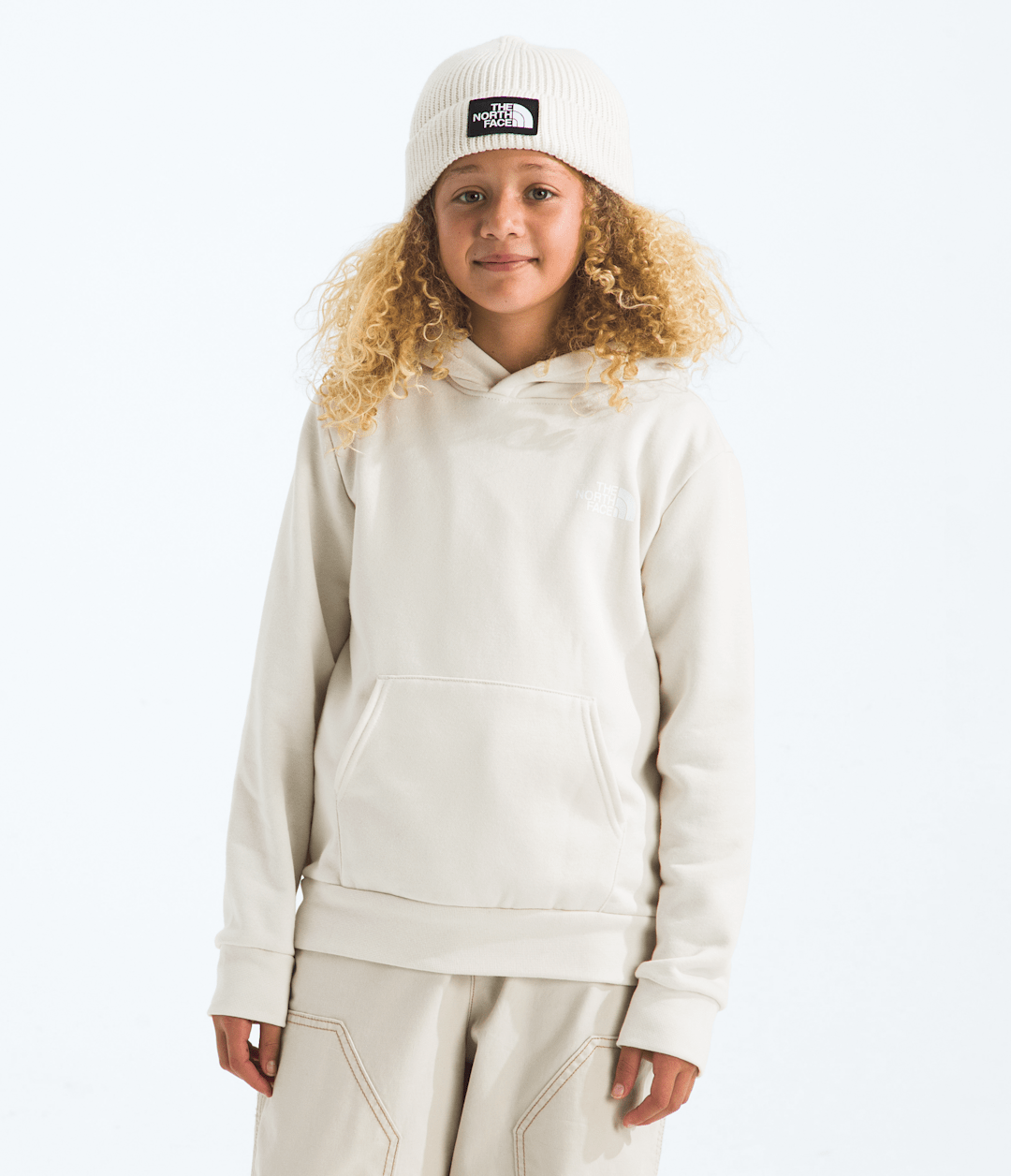 Boys’ & Girls’ Evolution Box NSE Pullover Hoodie—Graphic - White Dune