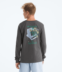 Boys’ & Girls’ Evolution Disconnect Long-Sleeve Tee—Graphic - Anthracite Grey