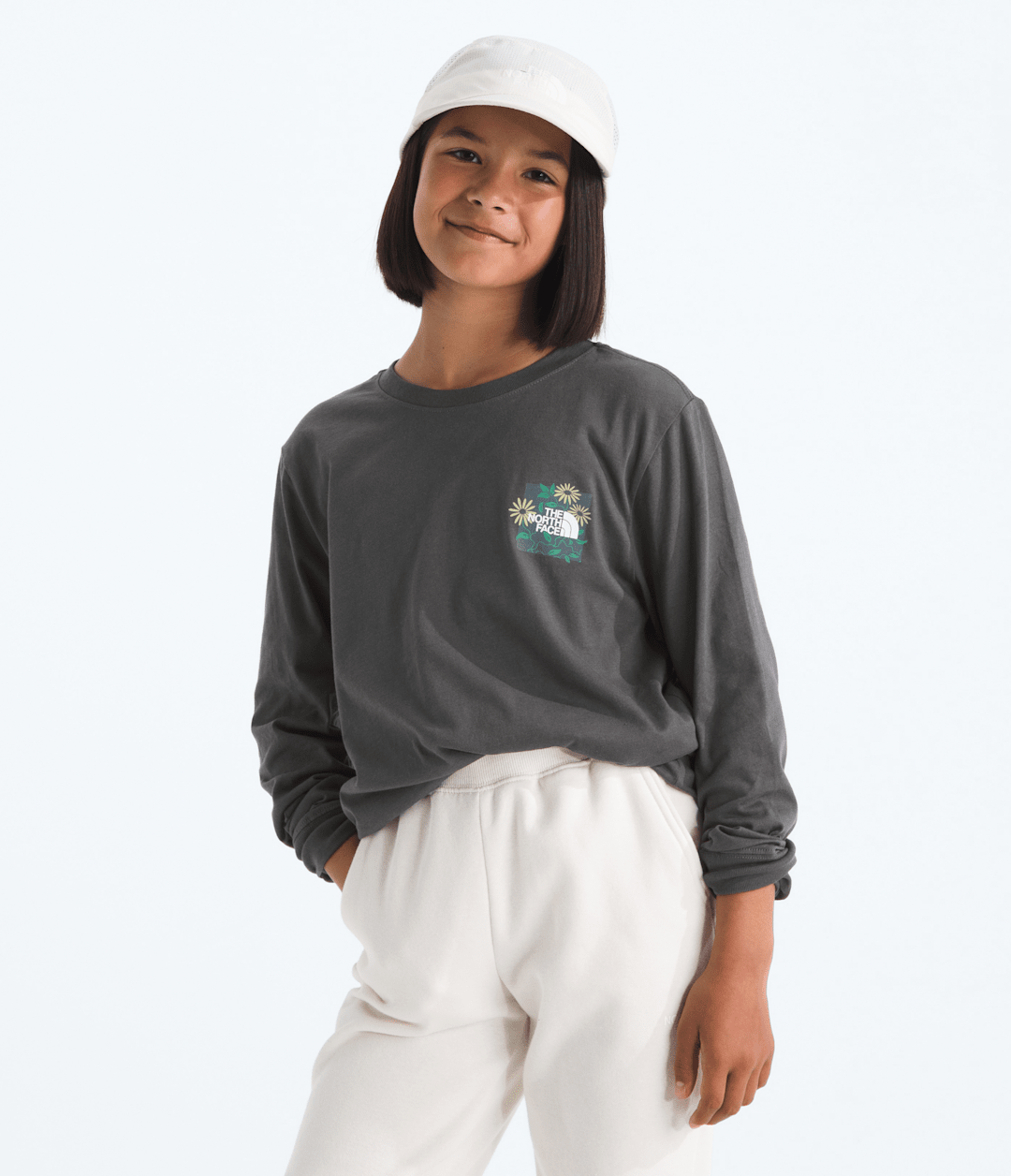 Boys’ & Girls’ Evolution Disconnect Long-Sleeve Tee—Graphic - Anthracite Grey