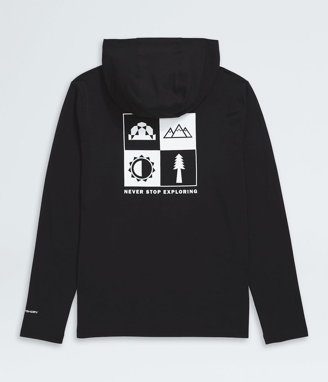Boys’ & Girls’ Adventure Long-Sleeve Hoodie—Graphic - TNF Black
