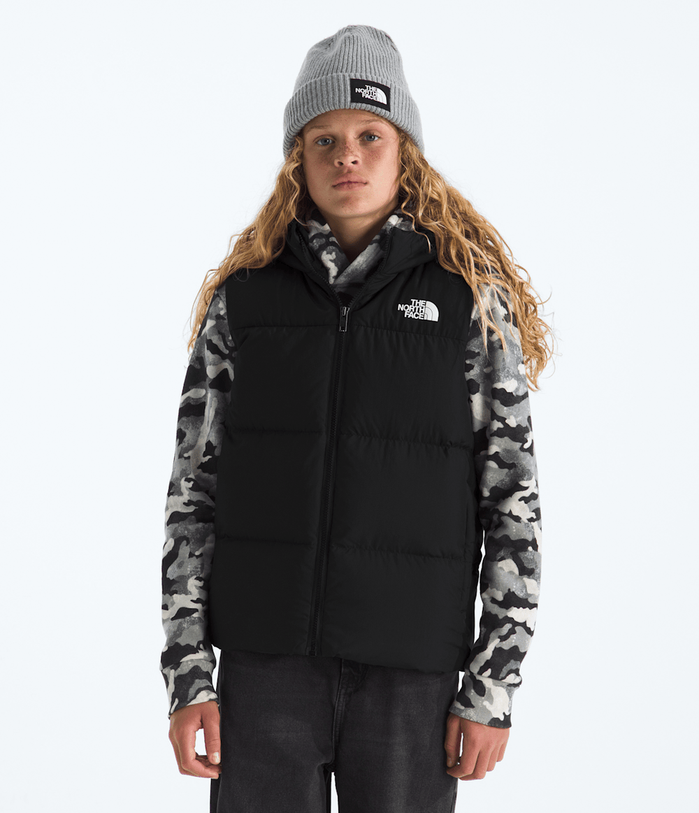 Boys’ & Girls’ North Down Hooded Vest - TNF Black