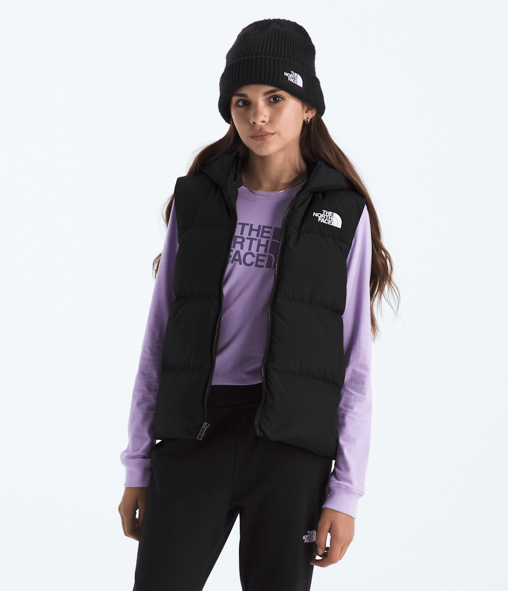 Boys’ & Girls’ North Down Hooded Vest - TNF Black