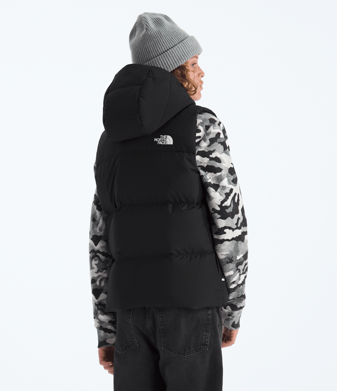 Boys’ & Girls’ North Down Hooded Vest - TNF Black