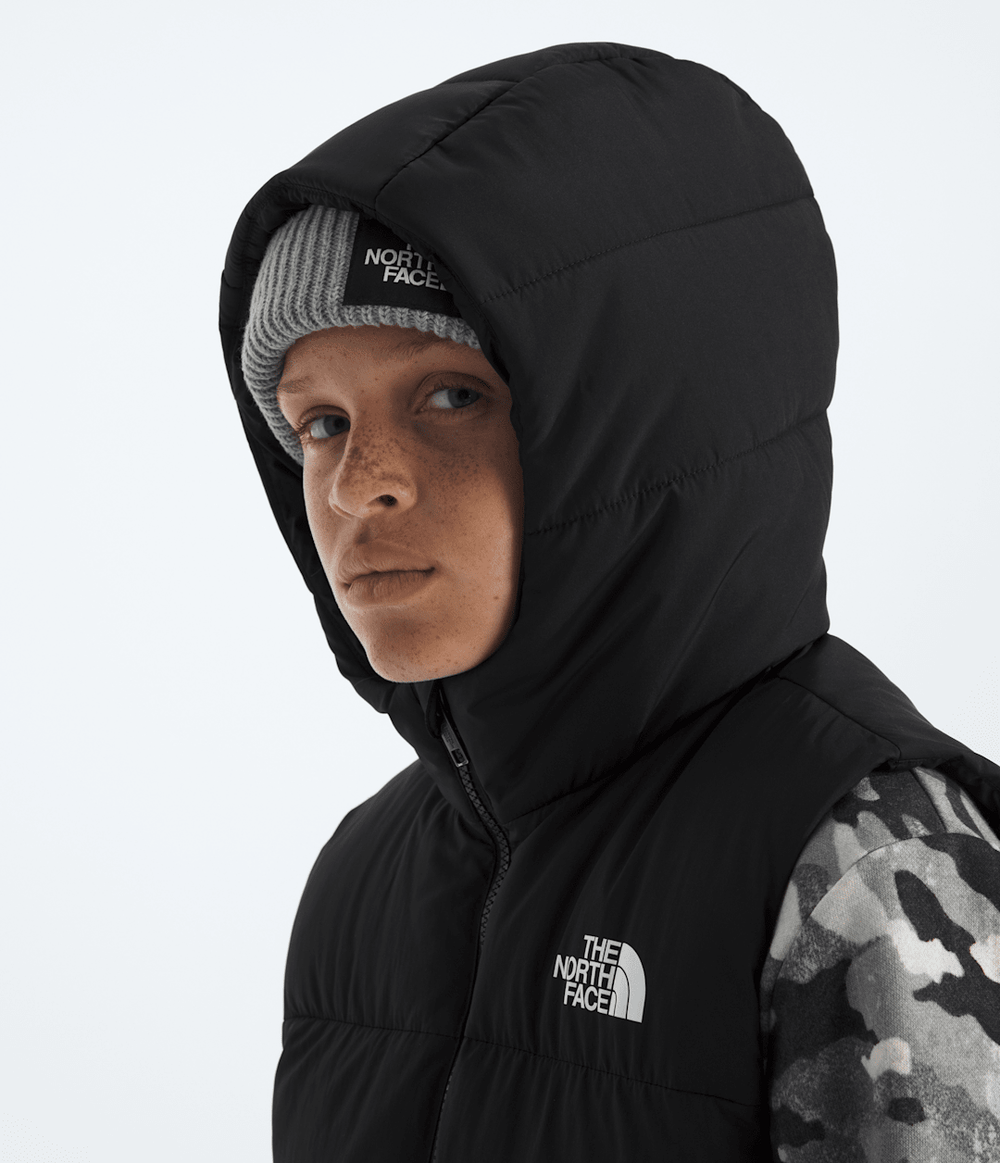 Boys’ & Girls’ North Down Hooded Vest - TNF Black
