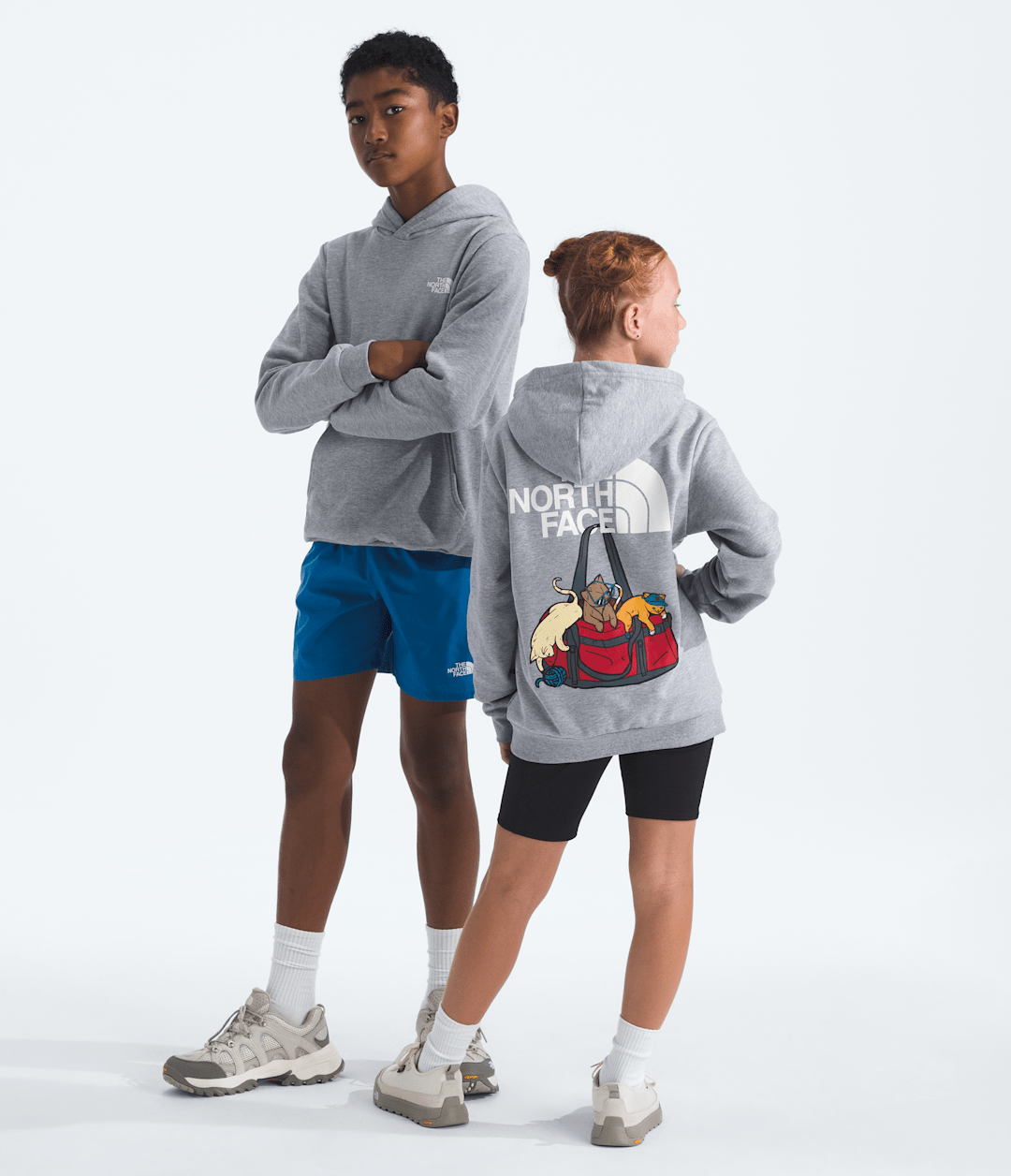 Boys’ & Girls’ Ember Fade Regular Hoodie - TNF Pale Grey Heather