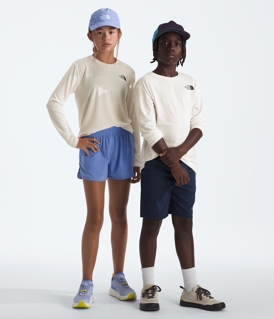 Boys’ & Girls’ 24/7 Long-Sleeve Tee - White Dune
