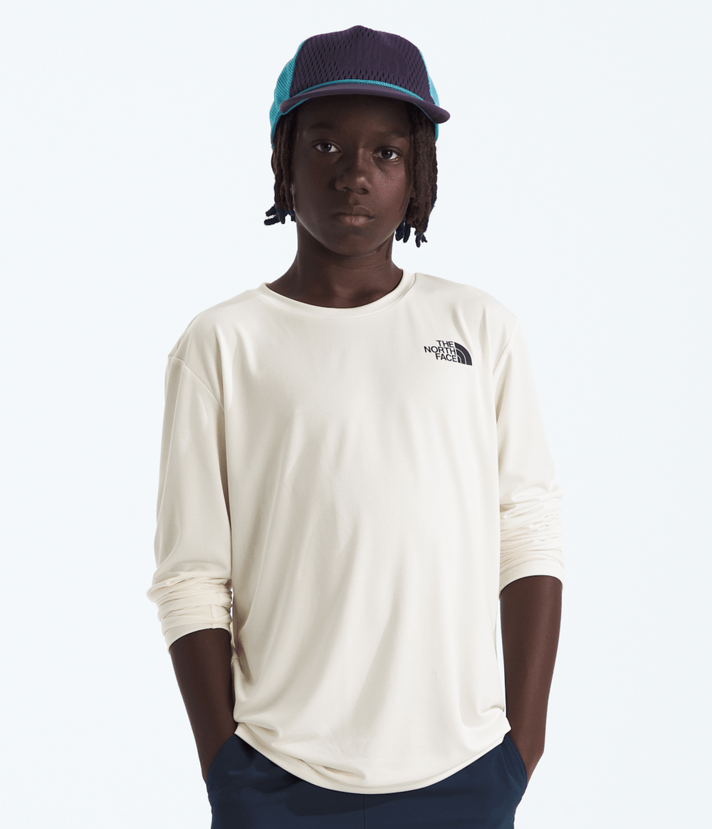 Boys’ & Girls’ 24/7 Long-Sleeve Tee - White Dune