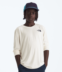 Boys’ & Girls’ 24/7 Long-Sleeve Tee - White Dune