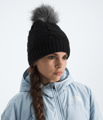 Kids’ Lined Oh Mega Fur Pom Beanie - TNF Black