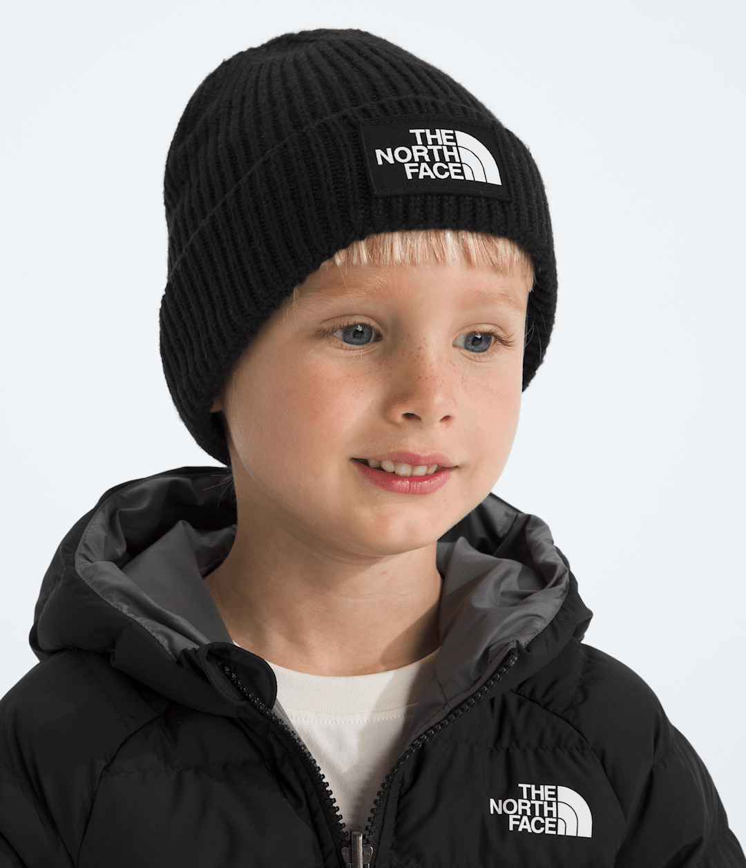 Kids’ TNF™ Logo Box Cuffed Beanie - TNF Black
